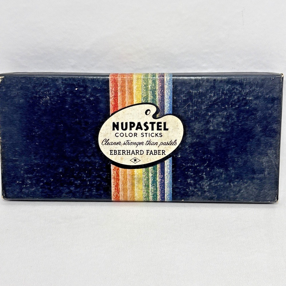 Vintage‎ Nupastel Eberhard Faber Pastels 24 Color Sticks Firm/Hard #264 Orig Box